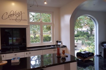 Binnenschilderwerk vernieuwde keuken, Geel